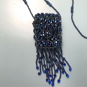 Hand made mini purse beaded necklace
